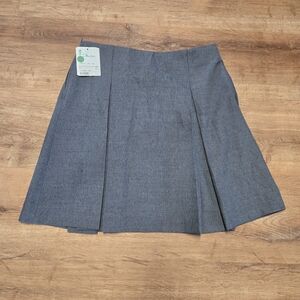 NWT!! Vintage Elegant Gray A-Line Women's Skirt Wool Blend By Donald's Size 11